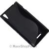 MAXY SSYL CUSTODIA TPU SILICONE COVER CASE PER SONY XPERIA T3 BLACK