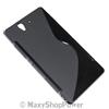 MAXY SSYL CUSTODIA TPU SILICONE COVER CASE PER SONY XPERIA Z LT36I BLACK
