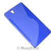 MAXY SSYL CUSTODIA TPU SILICONE COVER CASE PER SONY XPERIA Z LT36I BLU