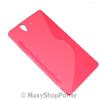 MAXY SSYL CUSTODIA TPU SILICONE COVER CASE PER SONY XPERIA Z LT36I PINK