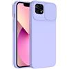 SLIDE CUSTODIA TPU SILICONE SLIDE COVER CASE CON PROTEZIONE FOTOCAMERE PER XIAOMI REDMI 10C LILLA