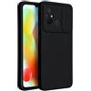 SLIDE CUSTODIA TPU SILICONE SLIDE COVER CASE CON PROTEZIONE FOTOCAMERE PER XIAOMI REDMI 12C BLACK