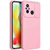 SLIDE CUSTODIA TPU SILICONE SLIDE COVER CASE CON PROTEZIONE FOTOCAMERE PER XIAOMI REDMI 12C PINK