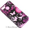 MAXY SYL CUSTODIA TPU SILICONE FLOWER COVER PER APPLE IPHONE 5 - 5S - SE BLACK