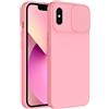 SLIDE CUSTODIA TPU SILICONE SLIDE COVER CASE CON PROTEZIONE FOTOCAMERE PER XIAOMI REDMI 9A - 9AT PINK