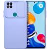SLIDE CUSTODIA TPU SILICONE SLIDE COVER CASE CON PROTEZIONE FOTOCAMERE PER XIAOMI REDMI 9C LILLA