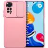 SLIDE CUSTODIA TPU SILICONE SLIDE COVER CASE CON PROTEZIONE FOTOCAMERE PER XIAOMI REDMI NOTE 11 - 11S PINK
