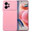 SLIDE CUSTODIA TPU SILICONE SLIDE COVER CASE CON PROTEZIONE FOTOCAMERE PER XIAOMI REDMI NOTE 12 4G LTE PINK