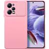 SLIDE CUSTODIA TPU SILICONE SLIDE COVER CASE CON PROTEZIONE FOTOCAMERE PER XIAOMI REDMI NOTE 12 PRO 5G PINK