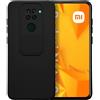 SLIDE CUSTODIA TPU SILICONE SLIDE COVER CASE CON PROTEZIONE FOTOCAMERE PER XIAOMI REDMI NOTE 9 BLACK