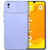 SLIDE CUSTODIA TPU SILICONE SLIDE COVER CASE PER XIAOMI REDMI 9A - 9AT LILLA