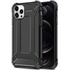 FORCELL CUSTODIA ARMOR CASE TPU COVER PER APPLE IPHONE 12 - 12 PRO BLACK