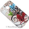 MAXY SYL CUSTODIA TPU SILICONE FLOWER COVER PER SAMSUNG GALAXY CORE I8260 - DUOS I8262