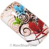 MAXY SYL CUSTODIA TPU SILICONE FLOWER COVER PER SAMSUNG GALAXY S3 MINI I8190 - VE I8200
