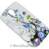 MAXY SYL CUSTODIA TPU SILICONE FLOWER COVER PER SAMSUNG GALAXY S4 I9500 - I9505