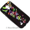 MAXY SYL CUSTODIA TPU SILICONE FLOWER COVER PER SAMSUNG GALAXY S4 MINI I9190 - I9195