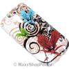MAXY SYL CUSTODIA TPU SILICONE FLOWER COVER PER SAMSUNG GALAXY S4 MINI I9190 - I9195