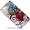 MAXY SYL CUSTODIA TPU SILICONE FLOWER COVER PER SONY XPERIA J ST26I