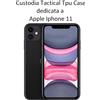 TACTICAL CUSTODIA ORIGINALE TPU COVER CASE PER APPLE IPHONE 11 TRASPARENTE