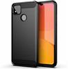 FORCELL CUSTODIA B-CASE TPU SILICONE COVER CASE PER HUAWEI HONOR 9A CARBON METAL BLACK