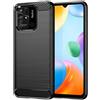 FORCELL CUSTODIA B-CASE TPU SILICONE COVER CASE PER POCO C40 CARBON METAL BLACK
