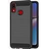 FORCELL CUSTODIA B-CASE TPU SILICONE COVER CASE PER SAMSUNG GALAXY A10S CARBON METAL BLACK
