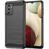 FORCELL CUSTODIA B-CASE TPU SILICONE COVER CASE PER SAMSUNG GALAXY A13 5G - A04S CARBON METAL BLACK