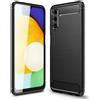 FORCELL CUSTODIA B-CASE TPU SILICONE COVER CASE PER SAMSUNG GALAXY A14 4G - 5G CARBON METAL BLACK
