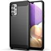 FORCELL CUSTODIA B-CASE TPU SILICONE COVER CASE PER SAMSUNG GALAXY A33 5G CARBON METAL BLACK
