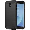 FORCELL CUSTODIA B-CASE TPU SILICONE COVER CASE PER SAMSUNG GALAXY J7 (2017) CARBON METAL BLACK