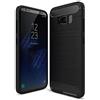 FORCELL CUSTODIA B-CASE TPU SILICONE COVER CASE PER SAMSUNG GALAXY S8+ PLUS G955 CARBON METAL BLACK