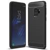 FORCELL CUSTODIA B-CASE TPU SILICONE COVER CASE PER SAMSUNG GALAXY S9 G960 CARBON METAL BLACK