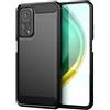 FORCELL CUSTODIA B-CASE TPU SILICONE COVER CASE PER XIAOMI MI 10T - 10T PRO CARBON METAL BLACK