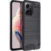 FORCELL CUSTODIA B-CASE TPU SILICONE COVER CASE PER XIAOMI REDMI NOTE 12 4G CARBON METAL BLACK