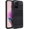 FORCELL CUSTODIA B-CASE TPU SILICONE COVER CASE PER XIAOMI REDMI NOTE 12S CARBON METAL BLACK