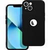 FORCELL CUSTODIA TPU SILICONE COVER SOFT-CASE PER APPLE IPHONE 14 BLACK