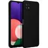 FORCELL CUSTODIA TPU SILICONE COVER SOFT-CASE PER SAMSUNG GALAXY A22 5G BLACK