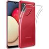 USLIM ULTRA SLIM CUSTODIA TPU SILICONE 0,3MM COVER CASE PER SAMSUNG GALAXY A02S A025 TRASPARENTE