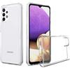 USLIM ULTRA SLIM CUSTODIA TPU SILICONE 0,3MM COVER CASE PER SAMSUNG GALAXY A32 4G TRASPARENTE