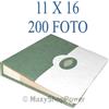 MAXY ALBUM ALBUM FOTOGRAFICO TWO COLORS 200 FOTO CON TASCHE 11X16 GREEN