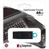 KINGSTON PEN DRIVE CHIAVETTA USB 3.2 64GB DATATRAVELER EXODIA BLACK