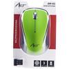 ART MOUSE WIRELESS OPTICAL AM-92 OFFICE 1200 DPI GREEN