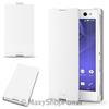 SONY CUSTODIA FLIP COVER CASE BOOK SCR15 PER XPERIA C3 WHITE