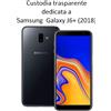 USLIM ULTRA SLIM CUSTODIA TPU SILICONE 0,3MM COVER CASE PER SAMSUNG GALAXY J6+ (2018) PLUS TRASPARENTE