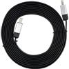 MAXY CAVO VIDEO HDMI - HDMI GUAINA PIATTA DA 5M HIGH SPEED 2.0 4K BLACK