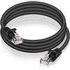 TRUSTECH PATC5M CAVO DI RETE LAN PLUG RJ45 UTP CAT6 Ø 0,56 LUNGHEZZA 5M BLACK