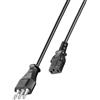 TRUSTECH TR-3073 CAVO DI ALIMENTAZIONE TRIPOLARE SPINA 16A TO C13 FEMMINA PER TV PC 1,2M BLACK