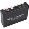 TRUSTECH TRUSTETCH ESTRATTORE CONVERTITORE AUDIO VIDEO 4K HDMI IN HDMI + 2X RCA 1X TOSLINK OTTICO BLACK