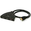 TRUSTECH TRUSTETCH SWITCH HDMI 1080P 3 PORTE IN 1 FULL HD CON CAVO DA 45CM BLACK