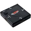 TRUSTECH TRUSTETCH SWITCH HDMI 12-BIT 1080P 3 PORTE IN 1 FULL HD 2K 2.5 GBPS BLACK